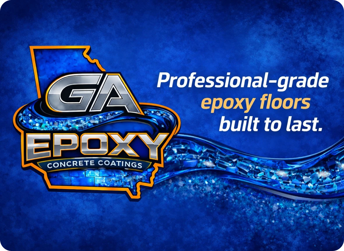 Epoxy concrete coatings promotional graphic